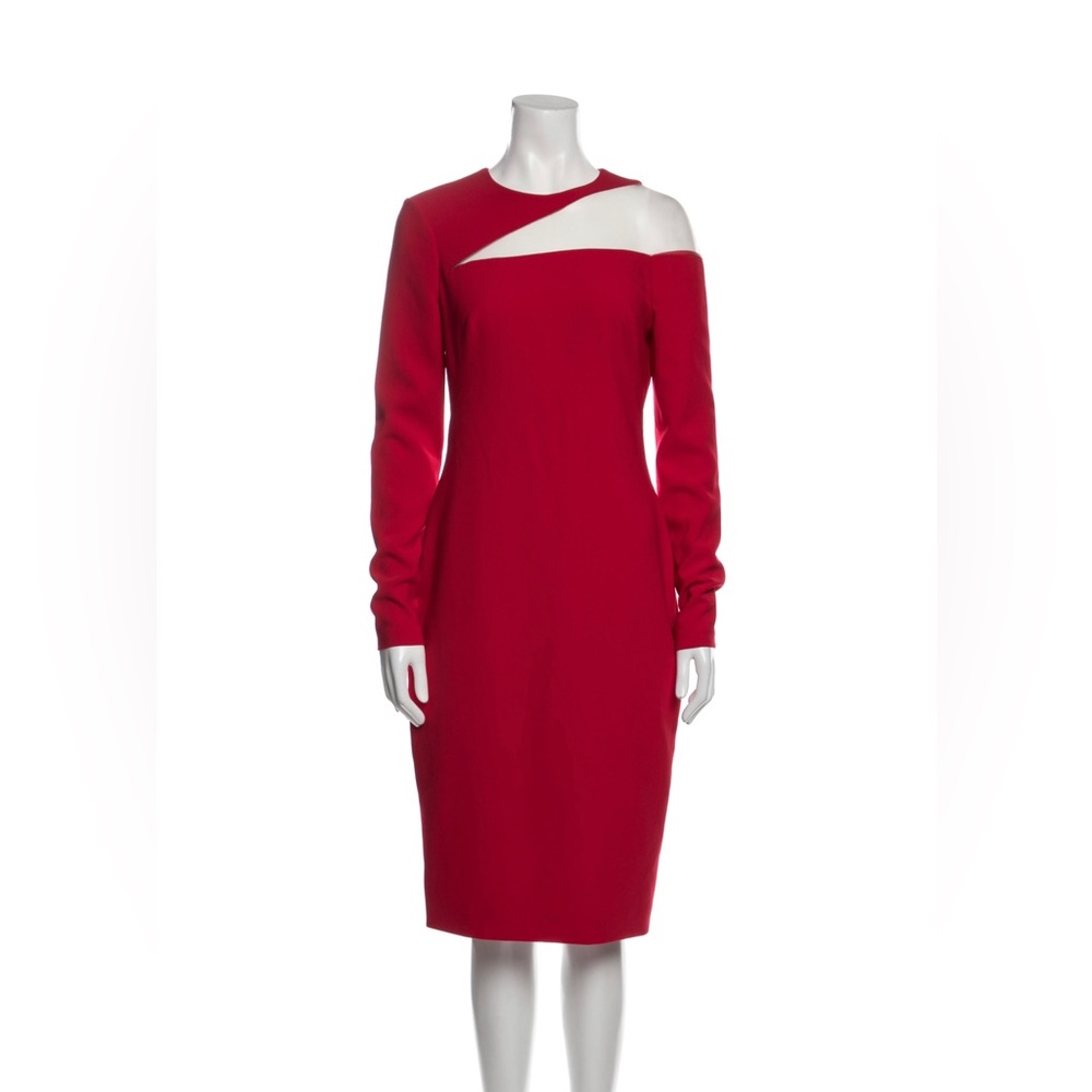 Theia Crew Neck MIDI Length dress